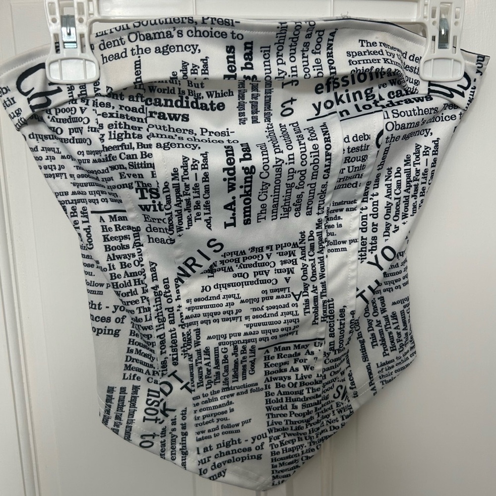 Newspaper Tubtop/ Corest